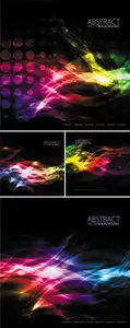 Color Glowing Backgrounds Vector