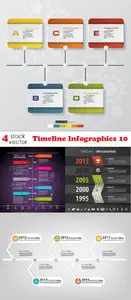 Vectors - Timeline Infographics 10