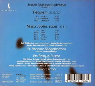 St. Florianer Sängerknaben, Ars Antiqua Austria, Gunar Letzbor - Hochreither: Requiem, Missa Jubilus sacer (2012)