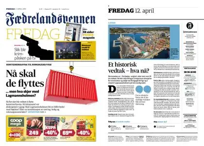 Fædrelandsvennen – 12. april 2019