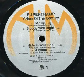 Supertramp - Crime of the Century {Speakers Corner} Vinyl Rip 24/96 {RE-UP}