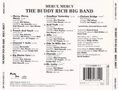 Buddy Rich - Mercy, Mercy (1968) {Pacific Jazz ‎CDP854331 rel 1997}