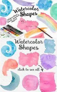 CreativeMarket - Watercolor Shapes Collection