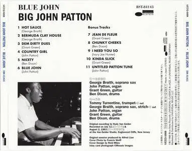 Big John Patton - Blue John (1963) {Blue Note Japan SHM-CD UCCQ-5008 rel 2014} (24-192 remaster)