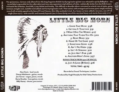Little Big Horn - Little Big Horn (1971) [Reissue 2010]