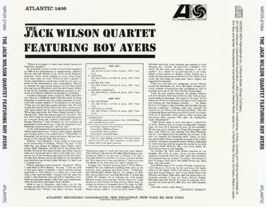 Jack Wilson - The Jack Wilson Quartet featuring Roy Ayers (1963) {2012 Japan Jazz Best Collection 1000 Series 24bit WPCR-27094}