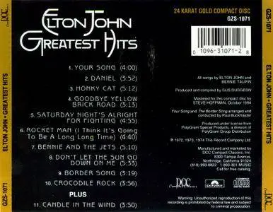 Elton John - Greatest Hits (1974) [DCC, GZS-1071]