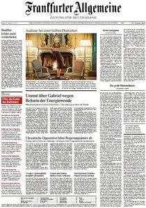 Frankfurter Allgemeine Zeitung vom Montag, 27. Januar 2014