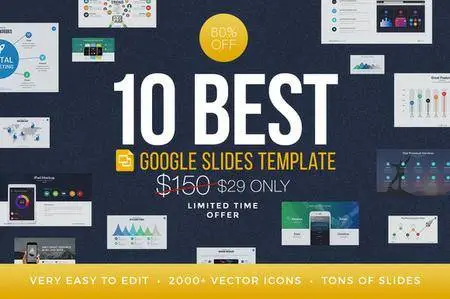 CreativeMarket - Best Google Slides Template Bundle