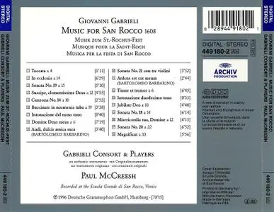 Paul McCreesh, Gabrieli Consort & Players - Giovanni Gabrieli: Music for San Rocco (1996)