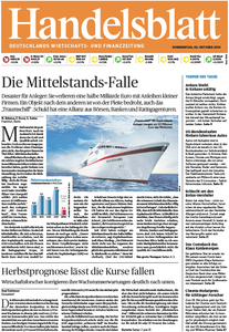 Handelsblatt vom Donnerstag, 09. Oktober 2014
