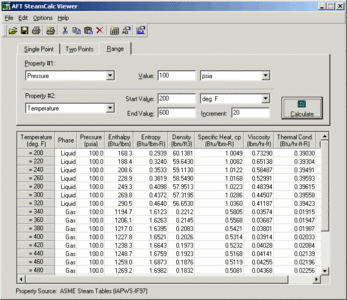 Applied Flow Technology SteamCalc 2.0.2011.02.02