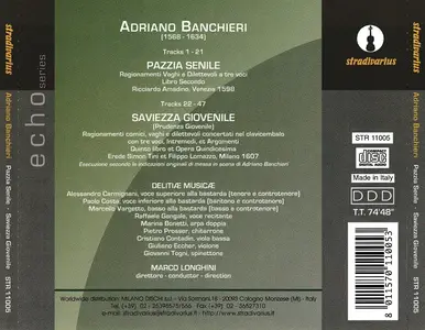 Marco Longhini, Delitiæ Musicæ - Adriano Banchieri: Pazzia Senile; Saviezza Giovenile (2016)