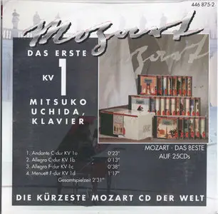 Wolfgang Amadeus Mozart - Mitsuko Uchida - Das Erste, KV 1 (1995)