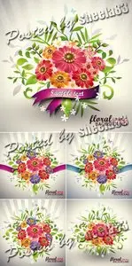 Lovely Flowers Bouquet Vector