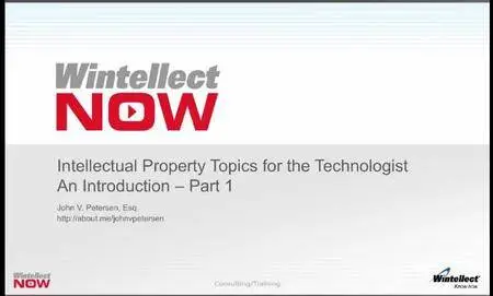 Intellectual Property for Technologists: Introduction to IP and Copyrights