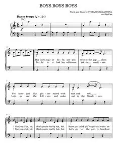 Boys boys boys - Lady Gaga (Easy Piano)