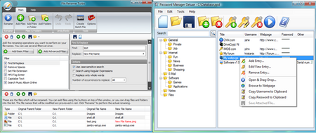 Kristanix Password Manager Deluxe 3.75 & Kristanix File Renamer Turbo 2.53