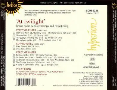 Polyphony, Stephen Layton - 'At Twilight': Choral music by Percy Grainger and Edvard Grieg (1995) Reissue 2006