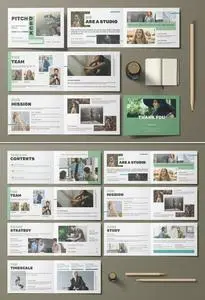 Pitch Deck Template Design Layout Template Landscape 716694014