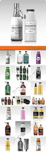 Realistic bottle vector