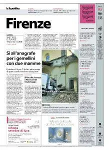 la Repubblica Firenze - 5 Giugno 2018