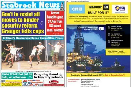 Stabroek News – February 16, 2018