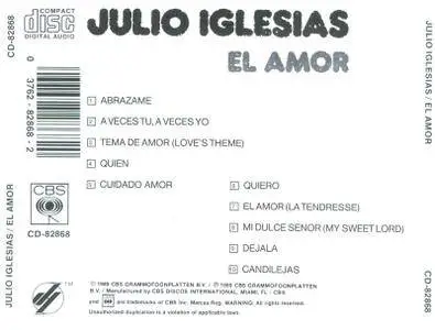 Julio Iglesias - El Amor (1975)