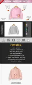 Childrens Sweatshirt Mockup 5LKVV22