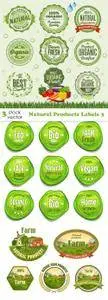 Vectors - Natural Products Labels 3