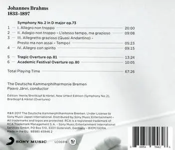 Paavo Järvi - Brahms (2017)