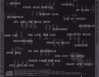 Motörhead - The Complete Best Of Motörhead (2003) [Victor VICP-62264, Japan]