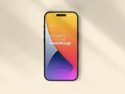 Smart Phone Mockup Design with Editable Background 535891765