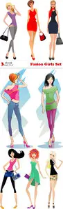 Vectors - Fasion Girls Set