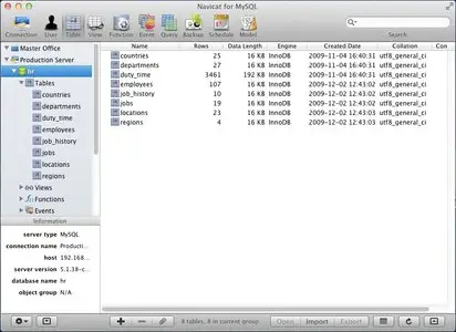 Navicat for MySQL Enterprise v10.0.7 Mac OS X