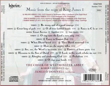 The Choir of Westminster Abbey, Robert Quinney, James O'Donnell - Music from the reign of King James I (2001)