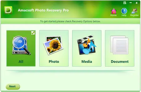 Amacsoft Photo Recovery Pro 2.0.7
