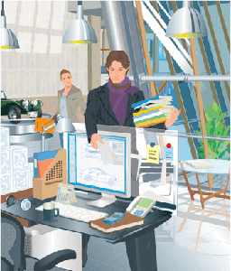 In The Office - Vector