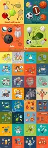 Templates flat design concept icons vector 10