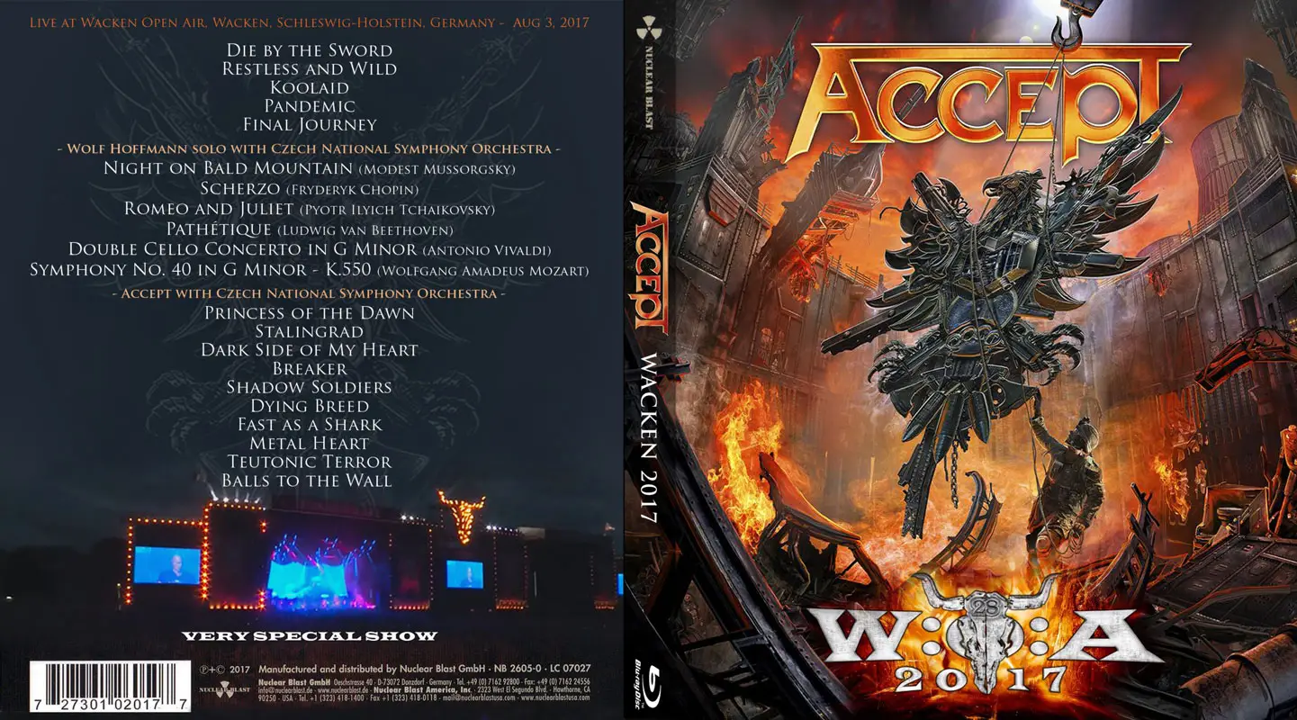 Accept - Symphonic Terror: Live at Wacken 2017 (2018) [Blu-ray, 1080p