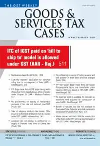 Goods & Services Tax Cases - February 19, 2019