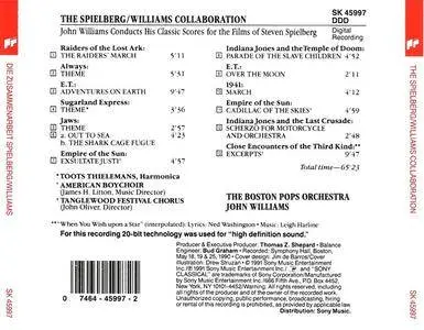 John Williams & The Boston Pops Orchestra - The Spielberg/Williams Collaboration (1991) {Sony Classical} **[RE-UP]**