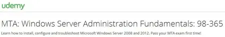MTA: Windows Server Administration Fundamentals: 98-365