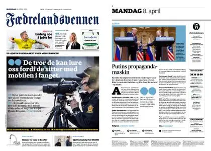 Fædrelandsvennen – 08. april 2019