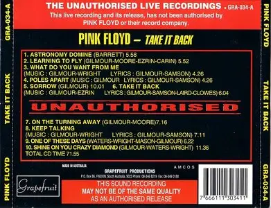 Pink Floyd - Live In USA (1994) [Bootleg, 2CD]
