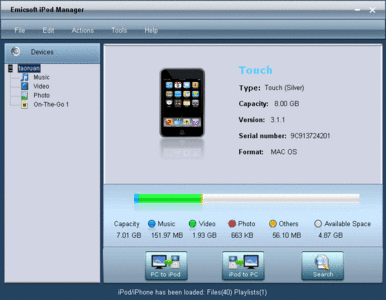 Emicsoft iPod Manager v3.1.36