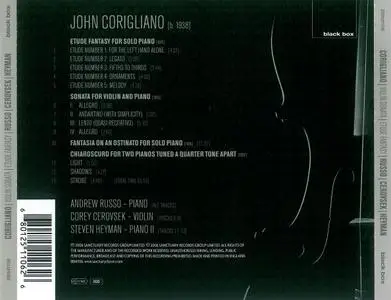 Andrew Russo, Corey Cerovsek - John Corigliano: Violin Sonata; Etude Fantasy; Fantasia on an Ostinato; Chiaroscuro (2006)