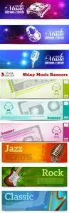 Vectors - Shiny Music Banners