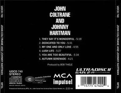 John Coltrane & Johnny Hartman - John Coltrane & Johnny Hartman (1963) [MFSL, UDCD 740]