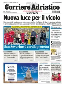 Corriere Adriatico Macerata - 17 Novembre 2025